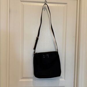 Kate Spade Black Canvas Purse Crossbody‎